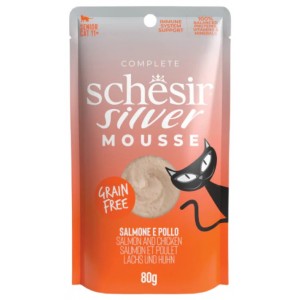 SCHESIR Silver Mus z łososia z dynią 80g (saszetka)
