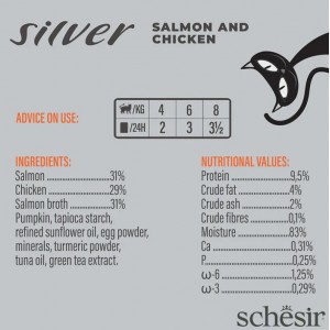 SCHESIR Silver Mus z łososia z dynią 80g (saszetka)