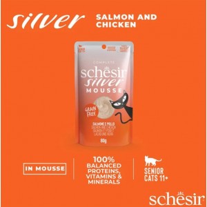 SCHESIR Silver Mus z łososia z dynią 80g (saszetka)