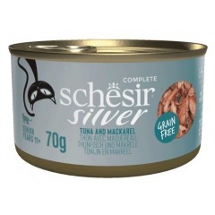 SCHESIR Silver Tuńczyk z makrelą siekane ryby 70g (puszka)