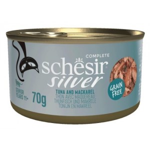 SCHESIR Silver Tuńczyk z makrelą siekane ryby 70g (puszka)