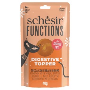 SCHESIR Topper puree z dynią i trawą wspomagające trawienie 40g