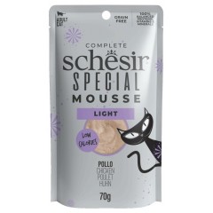 SCHESIR Special Skin and Coat 70g łosoś z kurczakiem wzbogacony olejem kokosowym i z tuńczyka 70g
