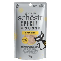 SCHESIR Special Exigent kurczak z wątróbką z kurczaka i jajkami wspomaga apetyt i trawienie 70g