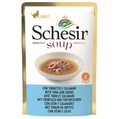 SCHESIR Cat Zupa z tuńczykiem i kalmarami 85g (saszetka)