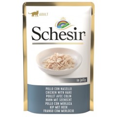 SCHESIR Cat Kurczak z morszczukiem w galaretce 85g (saszetka)