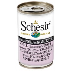 SCHESIR Cat Kurczak z krewetkami w galaretce 140g (puszka)