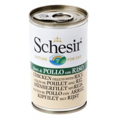 SCHESIR Cat Filety z kurczaka z ryżem w galaretce 140g (puszka)