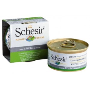 SCHESIR Cat Filety z kurczaka w sosie własnym 85g (puszka)