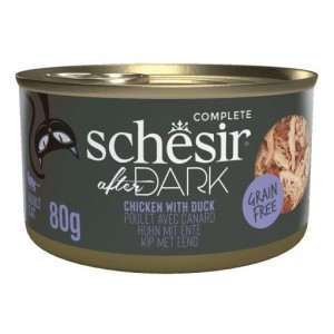 SCHESIR After Dark Filet Kurczak z kaczką w bulionie 80g (puszka)