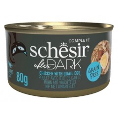 SCHESIR After Dark Filet z kurczaka z jajkiem przepiórczym w bulionie 80g (puszka)