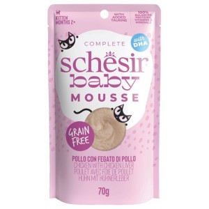 SCHESIR Cat Mus kurczak z wątróbką 70g (saszetka)