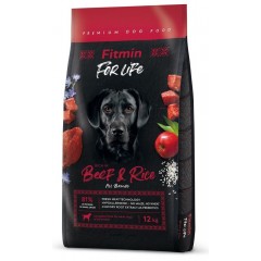 FITMIN Dog For Life Beef and Rice 12kg