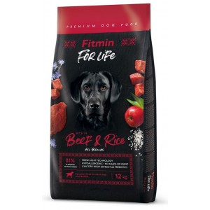 FITMIN Dog For Life Beef and Rice 12kg