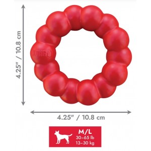 KONG Ring - wytrzymała zabawka do żucia i aportu