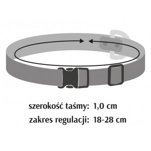 DINGO Komple obroży dla kota (18-28 cm) 3 szt. LEOPARD