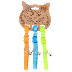 DINGO Komple obroży dla kota (18-28 cm) 3 szt. - różne kolory