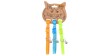DINGO Komple obroży dla kota (18-28 cm) 3 szt. - różne kolory