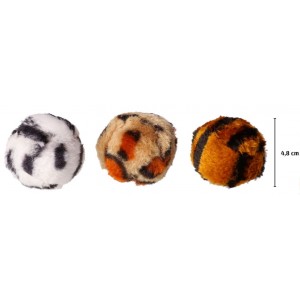 DINGO Piłki Pręguski 3szt. (4,8 cm)