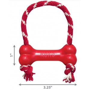 KONG Puppy Goodie Bone with rope XS