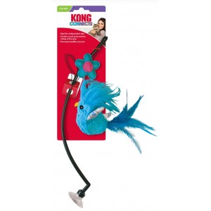 KONG Connects Window Teaser Assorted - wędka dla kota z przyssawką