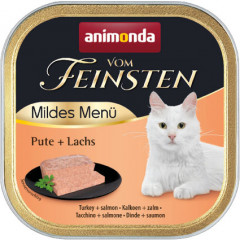 ANIMONDA Cat Vom Feinsten Mild Menu Adult - indyk łosoś 100g