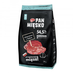 PAN MIĘSKO Wieprzowina z dzikiem - rozmiar chrupek: XL (bardzo duże)