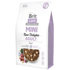 BRIT CARE Mini Grain Free Dog Raw Delights Beef