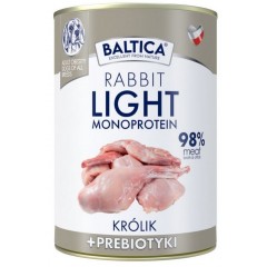 BALTICA NUTRACEUTIC Mono Rabbit Light 98% and prebiotics - (puszka) 400g