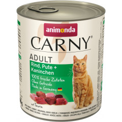 ANIMONDA Carny Adult - Wołowina indyk i królik 800g