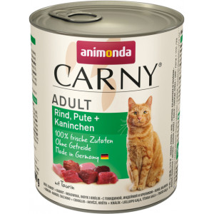 ANIMONDA Carny Adult - Wołowina indyk i królik 800g