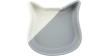 TRIXIE Miska ceramiczna dla kota w kształcie głowy kota 0,2l/13 cm - szara/biała