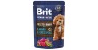 BRIT PREMIUM BY NATURE Pouch Gravy Fillets Lamb and Green Peas 85g