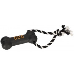 DINGO Zabawka winylowa Halloween - Sznur z kością BOO