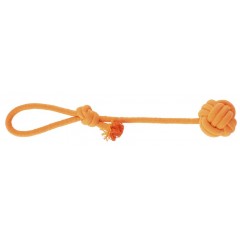 DINGO Piłka pleciona z uchwytem Energy 40 cm - pomarańczowy