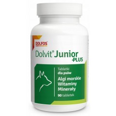 DOLFOS Junior Plus - witaminowo-mineralny suplement diety dla szczeniąt i młodych psów 