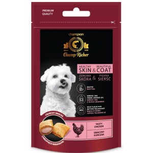 CHAMP-RICHER Smakołyki skóra i sierść z kurczakiem 90g