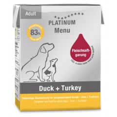 PLATINUM Menu Adult Duck-Turkey 375g