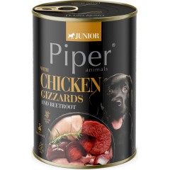 PIPER Junior z żołądkami kurczaka i ryżem 400g
