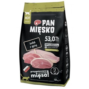 Pan Mięsko Indyk z gęsią dla kota S