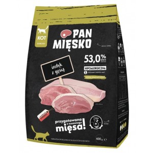Pan Mięsko Indyk z gęsią dla kota S