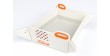 RECOSNACK Chop2Bowl white with dots