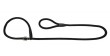 DINGO Smycz zaciskowa z linki Snake z regulowaną obrożą (1,2 cm x dł. 170 cm) - czarny