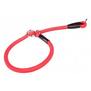 DINGO Obroża zaciagana z linki Snake (1,2 cm x dł. 55 cm) - czerwony