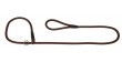 DINGO Smycz zaciskowa z linki Snake z regulowaną obrożą (1,2 cm x dł. 170 cm) - brązowy