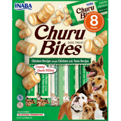 INABA Dog Churu Bites przysmaki kurczak z tuńczykiem 8x12g PROMO Krótki termin