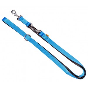 DINGO Smycz przedłużana Energy 1,2 x 120-220 cm - niebieska