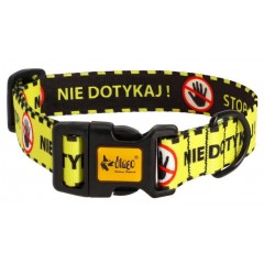 DINGO Obroża regulowana City - Nie Dotykaj