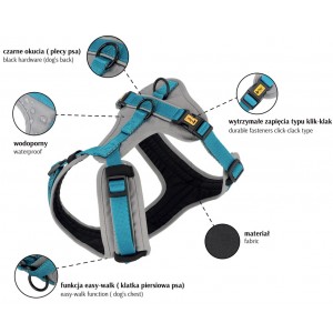 DINGO Szelki Ultra Active - czarny