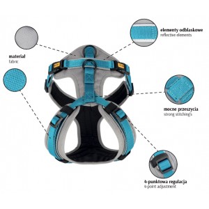 DINGO Szelki Ultra Active - czarny